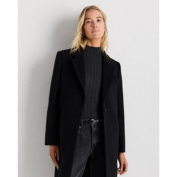 Quince Jackets & Blazers - Quince Wool Cashmere Classic Single-Breasted Coat Size M NWT